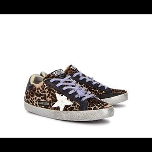 NEW Golden Goose leopard superstar